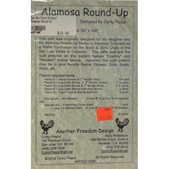 Another Freedom Design -Alamosa Round Up - Designed by Corky Piepul - Picture 2 of 2